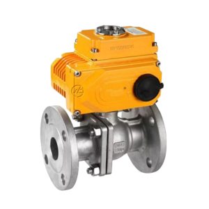 van bi mặt bích điện