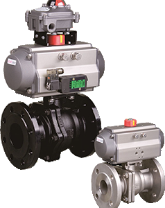 van bi thép mặt bích khí nén